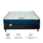 Combo Colchón Night resortado 100 x 190 cm  + Somier negro 100 x 190 cm