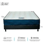 Combo Colchón Night resortado 100 x 190 cm  + Somier negro 100 x 190 cm - Imagen 3