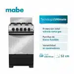 Estufa de piso a Gas 76 cm Inox Mabe | EMC5150SNX1 - Imagen 4