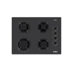 Cubierta de Empotrar 60cm Vidrio Templado Negra Mabe | CMG6044V0