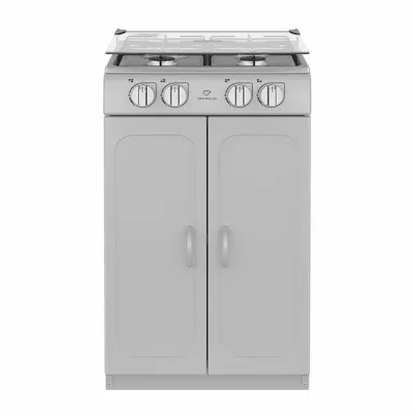 Estufa de piso a Gas 52 cm Inox Centrales| CCC20GTGXN-6