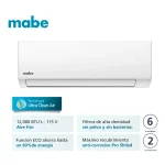 Aire Acondicionado Mabe Tradicional 110v 12000 BTU | MMT12CABWCC32EC1 - Imagen 3