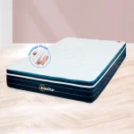 Colchón AO Eurotop, con Pillow Top superior interno y resortes Pocket con Firmeza Medium/Media - Imagen 2