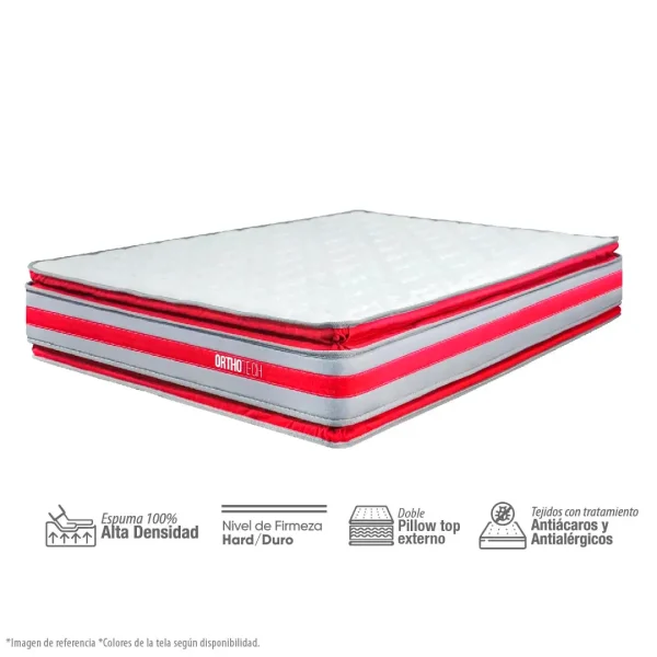 Colchón AO Ortho Tech, núcleo 100% de espuma de alta densidad