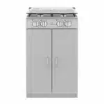 Estufa de piso a Gas 52 cm Inox Centrales| CCC20GTGXN-6